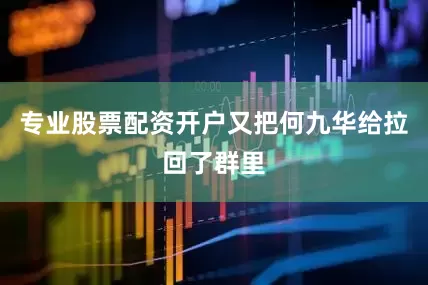 专业股票配资开户又把何九华给拉回了群里