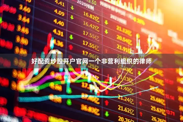 好配资炒股开户官网一个非营利组织的律师